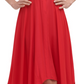 Kensie Women's Handkerchief Hem Midi Dress Red Size 10