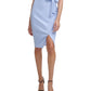 Kensie Women's Blouson Wrap Dress Blue Size 8