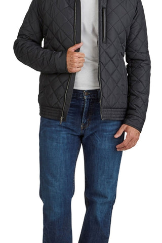 Cole Haan Men's Diamond Quilt Jacket Black Size Small