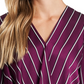 Vince Camuto Women's Long Sleeve Wrap Front Blouse Red Size X-Small