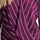 Vince Camuto Women's Long Sleeve Wrap Front Blouse Red Size X-Small