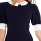 Riley & Rae Women's Mary Jane Mini Dress Blue Size Large