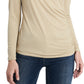 Vince Camuto Women's Sparkle Jersey Cutout Top Yellow Size Large