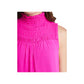 1.STATE Women's High Neck Smocked Dress Pink Size X-Small