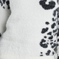 Vince Camuto Women's Animal Print Jacquard Fuzzy Sweater White Size X-Small