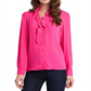 Riley & Rae Women's Piper Ruffled Blouse Pink Size Medium