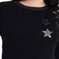 Riley & Rae Women's Jamie Sequin Star Sweater Black Size X-Large