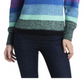 Vince Camuto Women's Long Sleeve Color Block Sweater Pink Size XS
