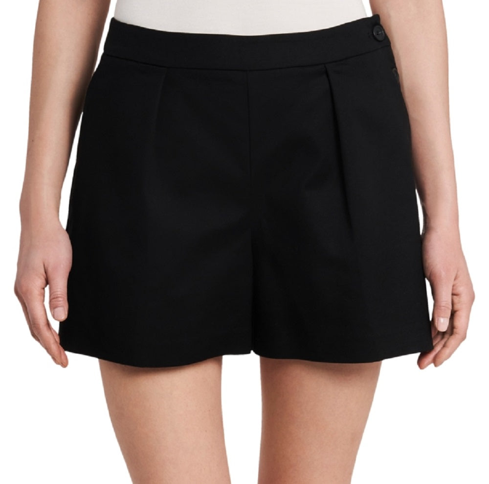 Riley & Rae Women's Rose Double Weave Shorts Black Size 12