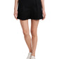 Riley & Rae Women's Rose Double Weave Shorts Black Size 12