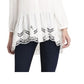 Vince Camuto Women's Long Sleeve Peplum Tunic White Size Petite Medium