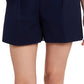 Riley & Rae Women's Stretch Pocketed Straight Leg Shorts Blue Size 10