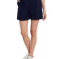 Riley & Rae Women's Stretch Pocketed Straight Leg Shorts Blue Size 10