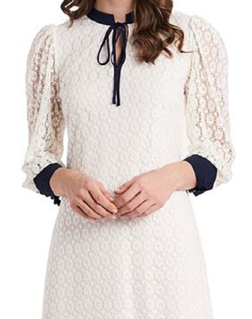 Riley & Rae Women's Leyla Lace Dress White Size Medium