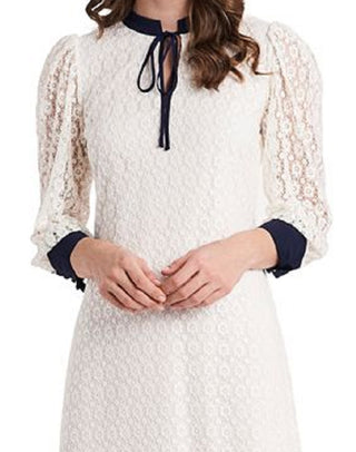 Riley & Rae Women's Leyla Lace Dress White Size Medium