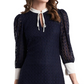 Riley & Rae Leyla Lace Dress Preppy Navy Blue Size L