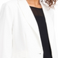 Vince Camuto Women's Luxe Crepe De Chine One Button Blazer White Size 4