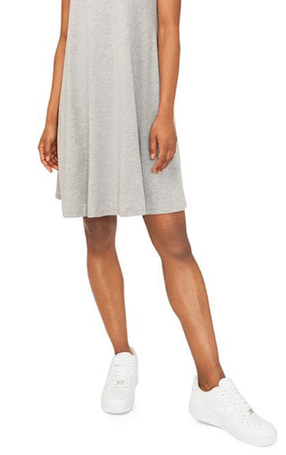 Riley & Rae Women's Puff Sleeve Dress Gray Size Large