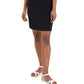 Riley & Rae Women's Sia Ribbed Pull On Skirt Black Size X-Small