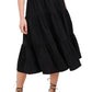 Riley & Rae Women's Lacey Tiered Puff Sleeve Dress Black Size Small