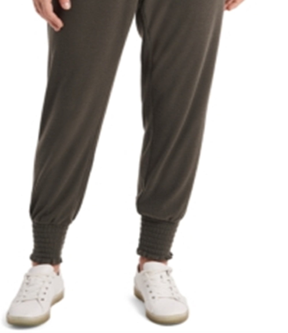 1.STATE Women's Smocked Joggers Green Size Small