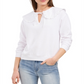 Riley & Rae Women's Blake Oversized Collar Sweatshirt Top White Size X-Large