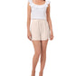 Riley & Rae Women's Drawstring Shorts Brown Size Large