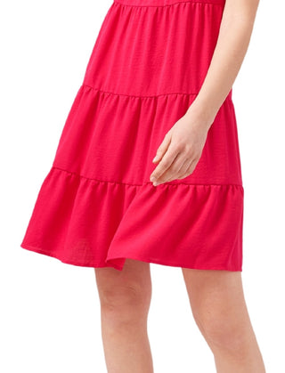 Riley & Rae Women's Square Neck Short Shift Dress Pink Size Medium