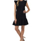 CeCe Women's Flutter Sleeve Shift Dress Black Size 6