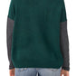 Vince Camuto Women's Colorblock Sweater Green Size X-Small