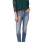 Vince Camuto Women's Colorblock Sweater Green Size X-Small