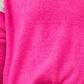 Vince Camuto Women's Extend Shoulder Colorblock Sweater Pink Size Large
