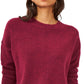 Vince Camuto Women's Center Seam Crewneck Sweater Red Size Small