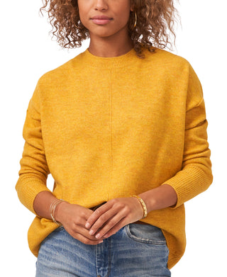 Vince Camuto Women's Center Seam Crewneck Sweater Yellow Size X-Small