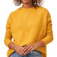 Vince Camuto Women's Center Seam Crewneck Sweater Yellow Size Medium