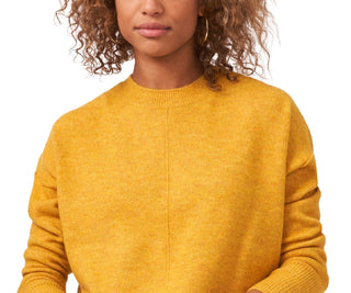 Vince Camuto Women's Center Seam Crewneck Sweater Yellow Size Medium