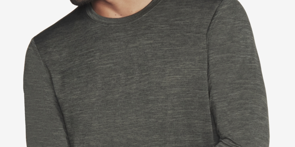 Skechers Men's On the Road Long Sleeve T-Shirt Green Size Small