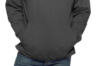 Champion Men's Logo Print Hoodie Gray Size 2X