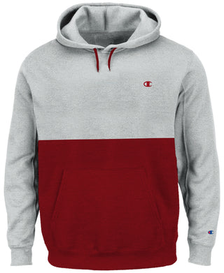 Champion Men's Colorblocked Hoodie Gray Size Large