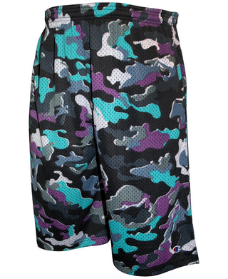 Champion Men's Multi-Tone Camo Mesh Short Abs Black Camo Size XLT