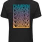 Champion Men's Psychedelic Stacked Throwback Logo T-Shirt Black Size XXX-Large