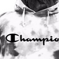 Champion Men's Relaxed Fit Tie Dye Logo Fleece Hoodie White X-Large