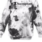 Champion Men's Relaxed Fit Tie Dye Logo Fleece Hoodie White Size Medium