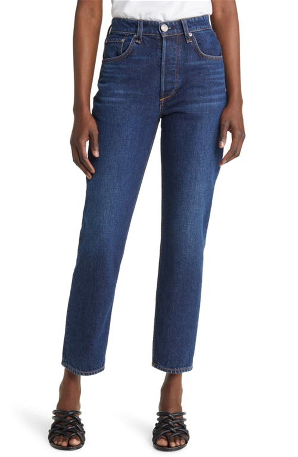 Rag & Bone Women's Nina High Waist Ankle Jeans Blue Size 26
