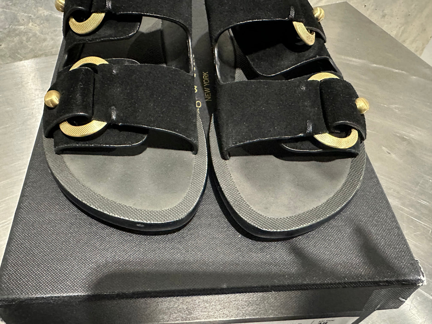 Rag & Bone Women's Bailey Slide Sandal Black Size 8