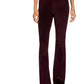rag & bone Casey Corduroy High Rise Flare Jeans Burgundy