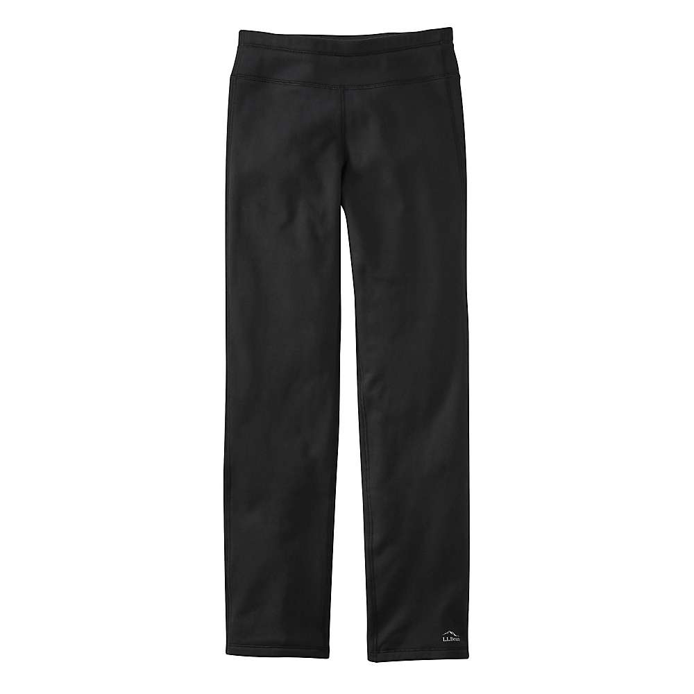 Women's L. L.Bean Primaloft ThermaStretch Fleece Straight Leg Upland Pants Small Black