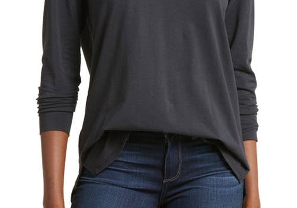 L.L.Bean Long Sleeve T-Shirt, Midnight Black, Size XL