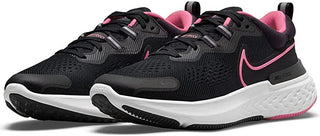 Nike Women's React Miler 2 Running Shoes Black/Pink Size 7.5 B(M) Us