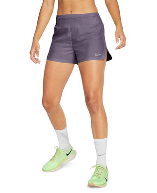 Nike Women's Dri Fit Shorts Purple Size Large